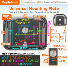 Load image into Gallery viewer, Deluxe High-Back Steel Pan Seat 135 Use for Lawn/Garden Tractor, Skid Steers, Riding Mower, Forklifts, Backhoes #MF135