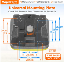 Load image into Gallery viewer, Universal ZTRs, Loaders, Gator, Lawn Movers, Tractor Seat, Utility Seat for John Deere #MFS143