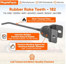 Load image into Gallery viewer, (25) 850612 Heavy Duty Hay Rake Rubber Mounted Teeth for Ford New Holland 56 57 256_#MF182
