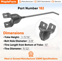 Load image into Gallery viewer, (25) 850612 Heavy Duty Hay Rake Rubber Mounted Teeth for Ford New Holland 56 57 256_#MF182