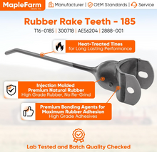 Load image into Gallery viewer, (25) Heavy Duty Rubber Rake Teeth for John Deere AE56204, Vermeer Models R-9, R-21, R-23, R-23A, R-24, R-24A_#MF185