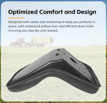 Load image into Gallery viewer, High Back Vinyl Compact Tractor Seat 530 FITS Kubota, Yanmar Massey Ferguson Mitsubishi White Satoh Mahindra Hesston Rhino Kumiai_#MF530BK