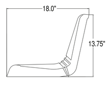 Load image into Gallery viewer, Universal High-Back Steel Pan Seat Yellow_Fits Lawn Mover_Garden Tractors #MF155YE