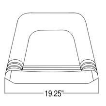Load image into Gallery viewer, Universal High-Back Steel Pan Seat Yellow_Fits Lawn Mover_Garden Tractors #MF155YE