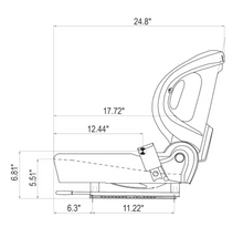 Load image into Gallery viewer, Forklift & Skid Steers,New Molded Seat w/Seat Belt and Switch FITS Toyota Nissan, Komatsu, MISUBISHI_#MF3901BK