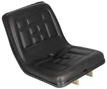 Load image into Gallery viewer, Polyurethane Compact Tractor Seat 520 with Flip Brackets fits Yanmar Ford Massey Ferguson International Kubota New Holland Mitsubishi White Hinomoto Case IH Satoh John Deere_MF520BK