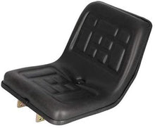 Load image into Gallery viewer, Polyurethane Compact Tractor Seat 520 with Flip Brackets fits Yanmar Ford Massey Ferguson International Kubota New Holland Mitsubishi White Hinomoto Case IH Satoh John Deere_MF520BK