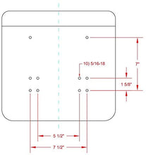 Load image into Gallery viewer, Polyurethane Compact Tractor Seat 520 with Flip Brackets fits Yanmar Ford Massey Ferguson International Kubota New Holland Mitsubishi White Hinomoto Case IH Satoh John Deere_MF520BK