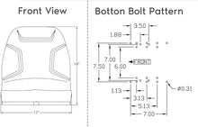 Load image into Gallery viewer, High Back Vinyl Compact Tractor Seat 530 FITS Kubota, Yanmar Massey Ferguson Mitsubishi White Satoh Mahindra Hesston Rhino Kumiai_#MF530BK