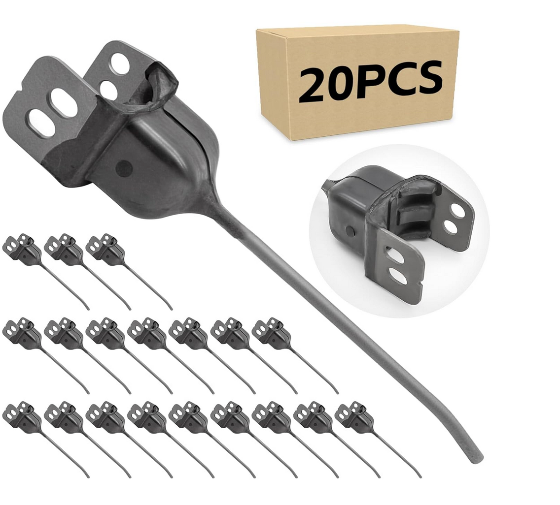 (20) Left Rubber Mounted Rake Teeth for Allen & Ford & New Holland 256 ...