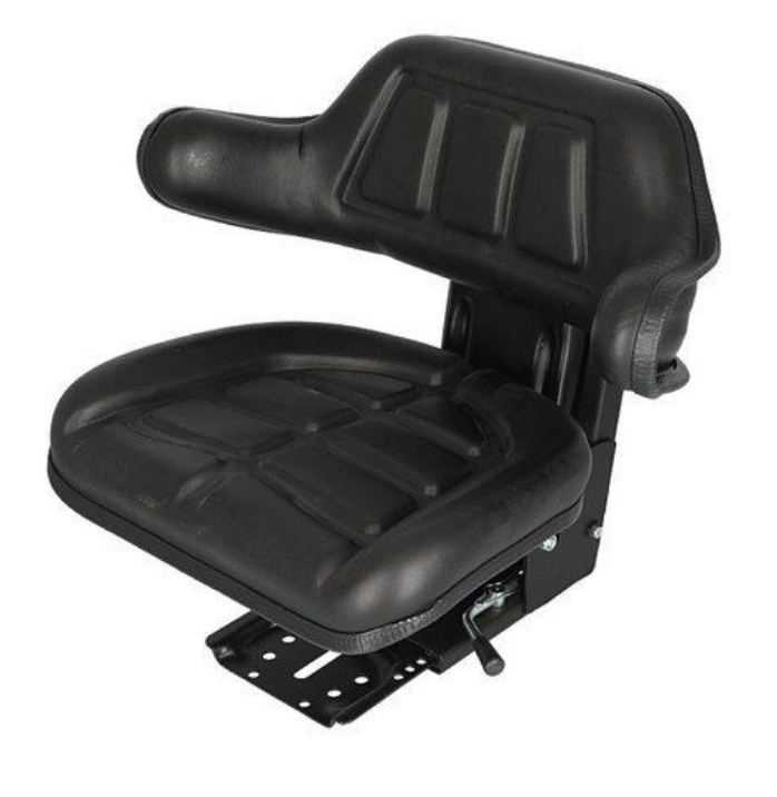 Universal Tractor Adjustable Suspension Seat fits John Deere, Fiat, Ford, Kubota, Massery Ferguson #MFS510BK(Black)